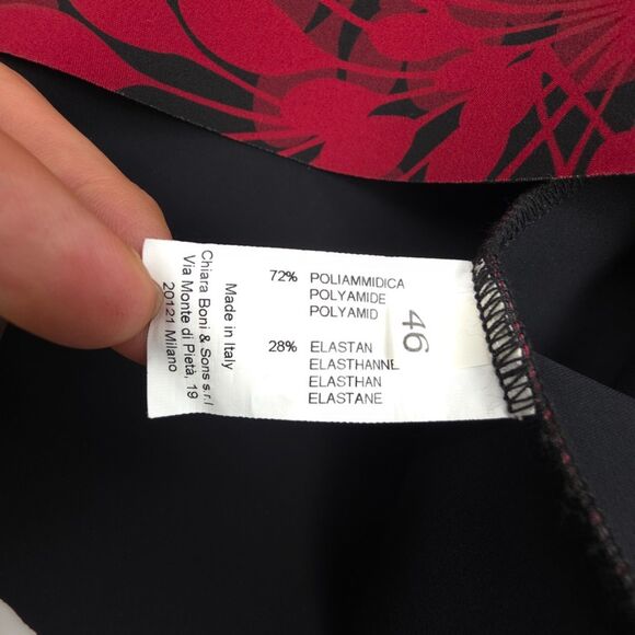 NEW Chiara Boni La Petite Robe Natalia Bell Sleeve Dress Red Floral Romantic 10 - Picture 6 of 6